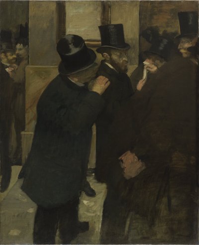 Porträts an der Börse von Edgar Degas